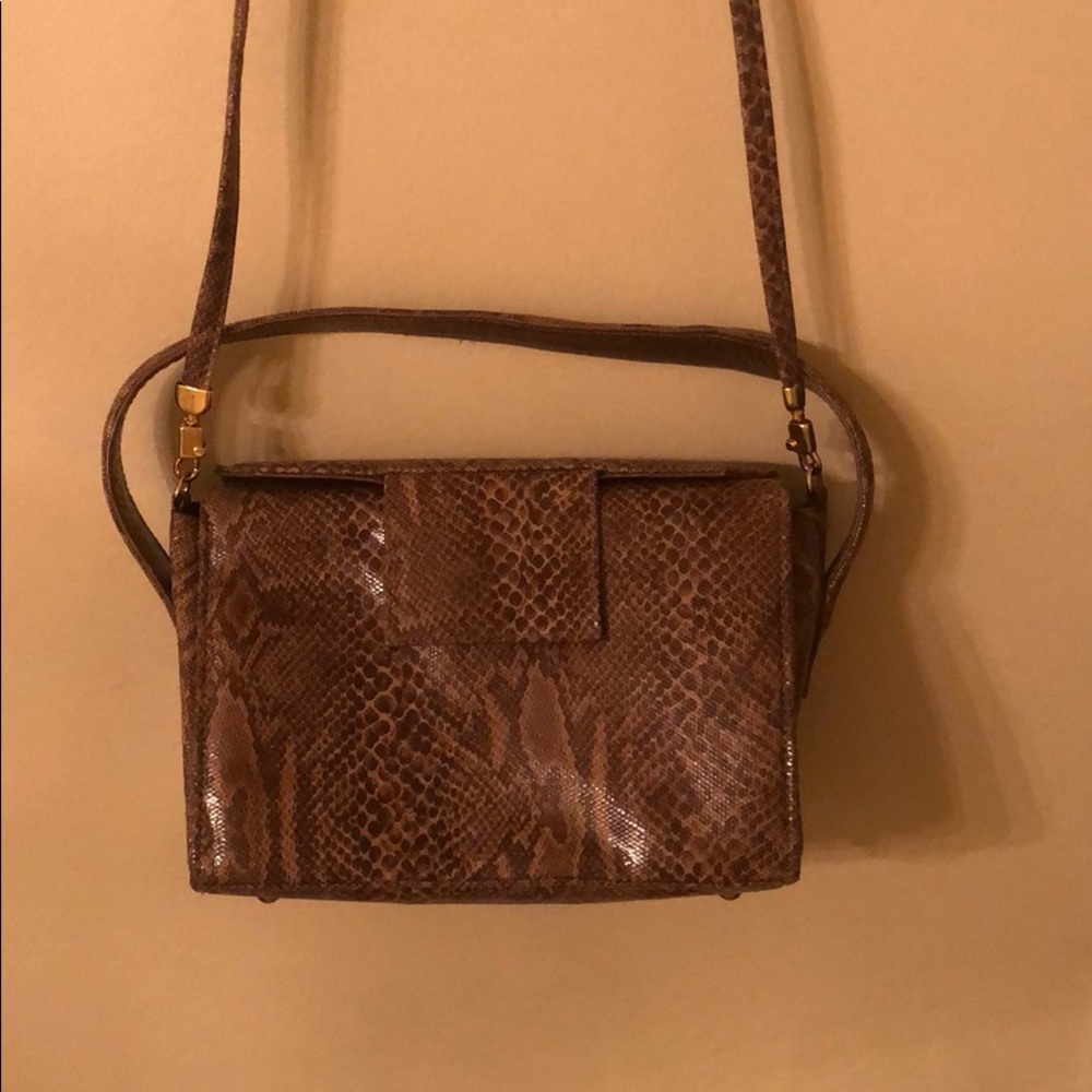 Vintage Stuart Weitzman Snakeskin Crossbody Purse